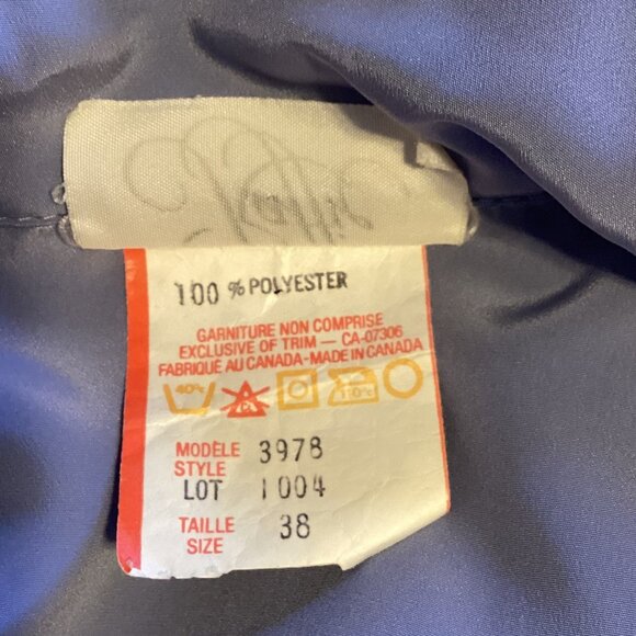 Raffie Women's Vintage Blouse Button Down Front Shirt Bishop Sleeve Size 38 - Picture 8 of 9